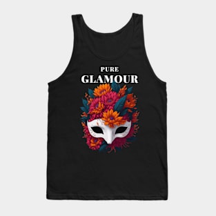 Pure Glamour Flower Mask Tank Top